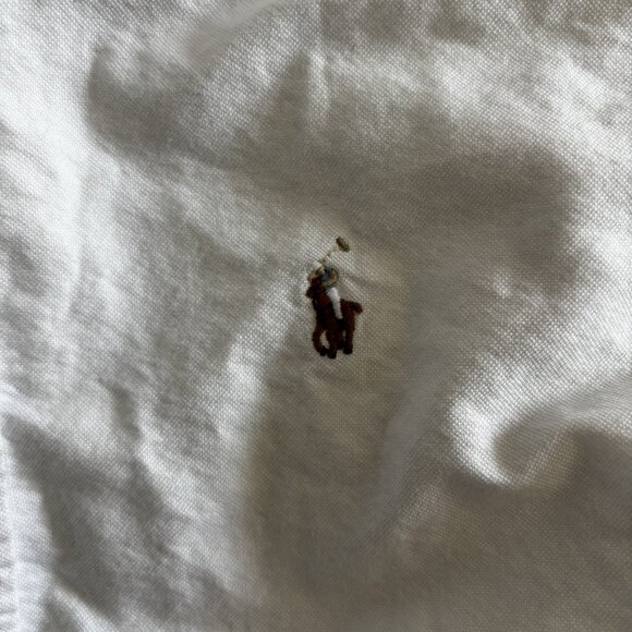 Ralph Lauren Polo Cotton Oxford White Dress Shirt - Youth Size 10 - Picture 2 of 8